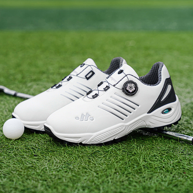 Mens Golf Casual Shoes with Rotating Buckle