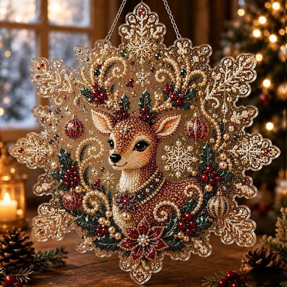 5D Diamond Painting Christmas Ornament
