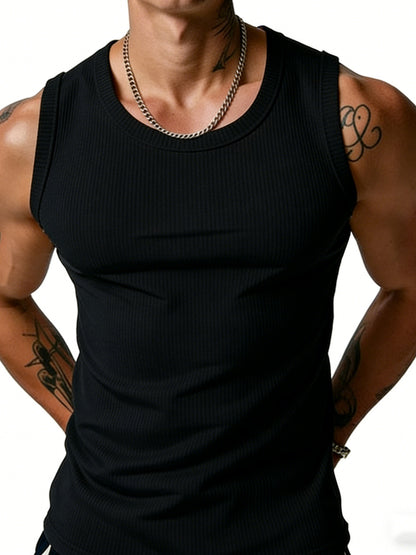 Camiseta sin mangas ajustada para hombre