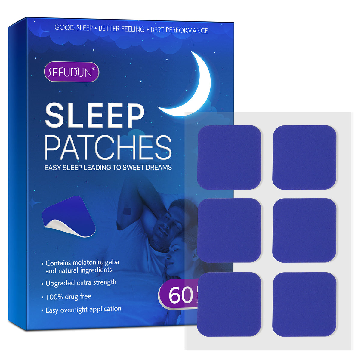 Parches auxiliares para dormir (60 parches)