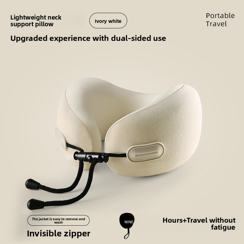 Almohada de viaje para el cuello en forma de U con espuma viscoelástica