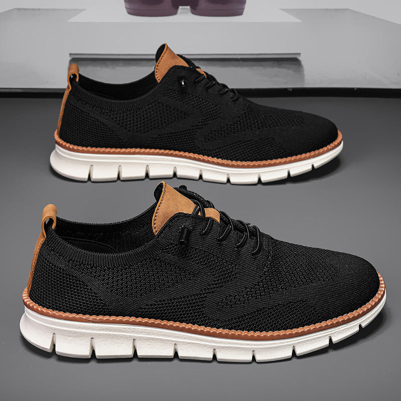 Zapatos casuales transpirables sin cordones para hombre