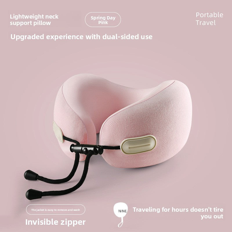 Almohada de viaje para el cuello en forma de U con espuma viscoelástica