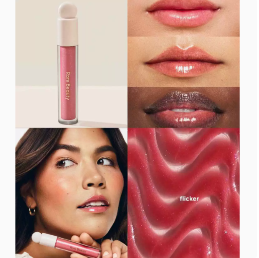 Brillo labial Rare Beauty Positive Light con destellos