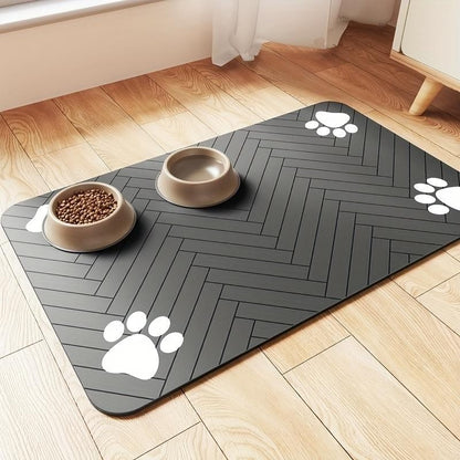 Alfombrilla de alimentación para mascotas suave