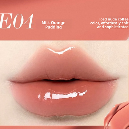 Brillo labial voluminizador con brillo espejo