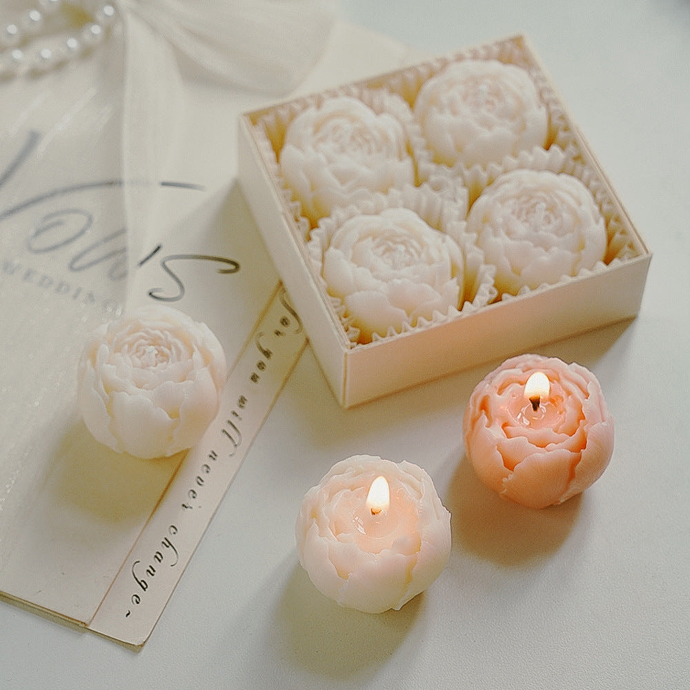 Set de regalo de velas aromáticas florales hechas a mano