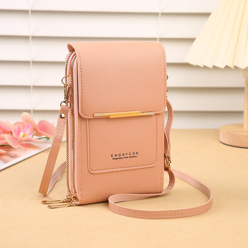 Bolso bandolera para teléfono con pantalla táctil