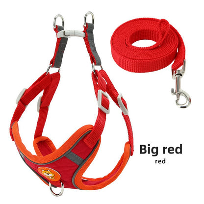 Adjustable Vest Style Dog Leash Harness
