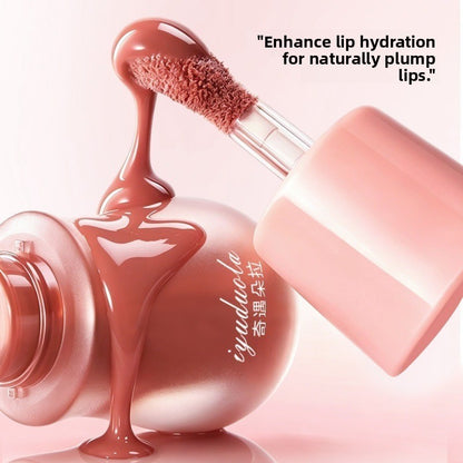 Brillo labial voluminizador con brillo espejo