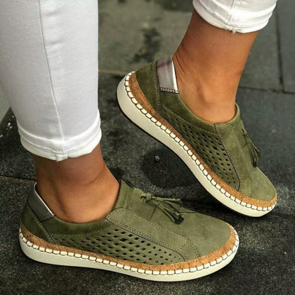 Zapatos casuales con borlas estilo coreano para mujer