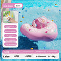 Flotador inflable para bebés con toldo, parasol y soporte antivuelco para las axilas