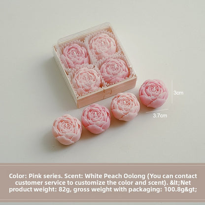 Set de regalo de velas aromáticas florales hechas a mano