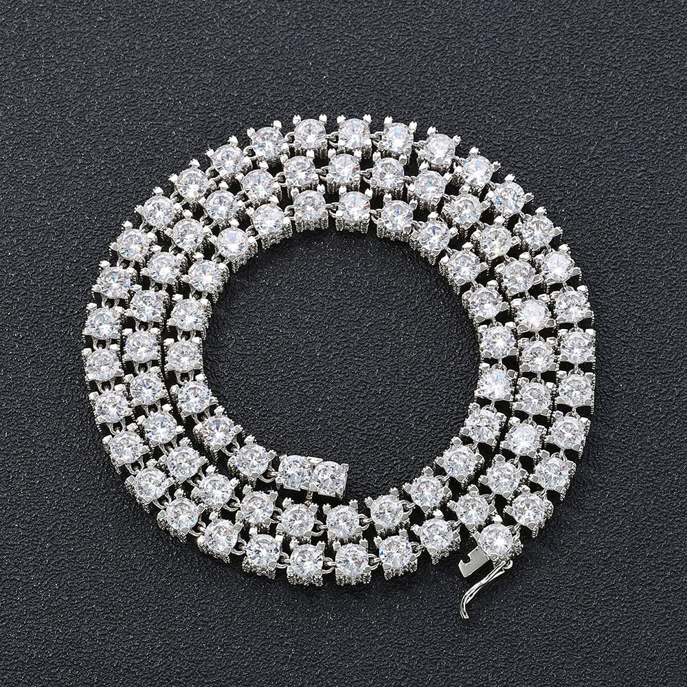 Collar de cadena con circonitas
