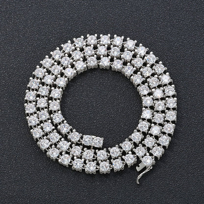 Collar de cadena con circonitas