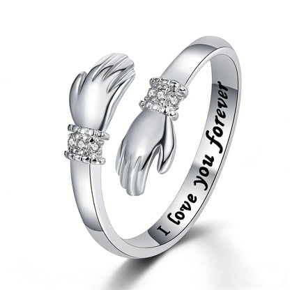 Anillo de moda Double Hug