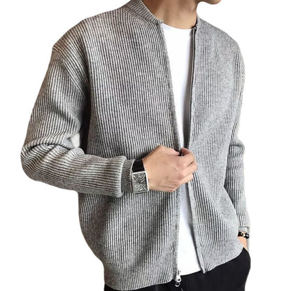 Cárdigan de punto de poliéster para hombre