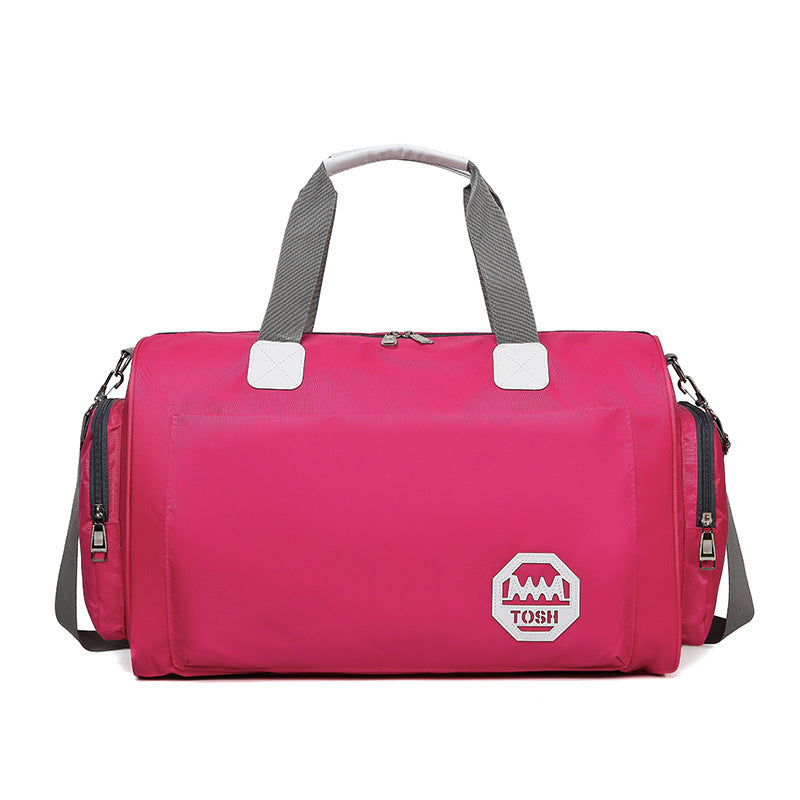 Bolsa de viaje impermeable de gran capacidad con compartimento para zapatos.