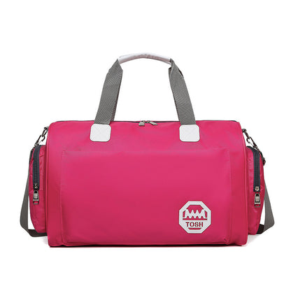 Bolsa de viaje impermeable de gran capacidad con compartimento para zapatos.