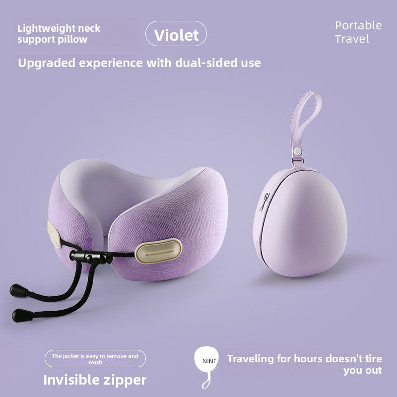 Almohada de viaje para el cuello en forma de U con espuma viscoelástica
