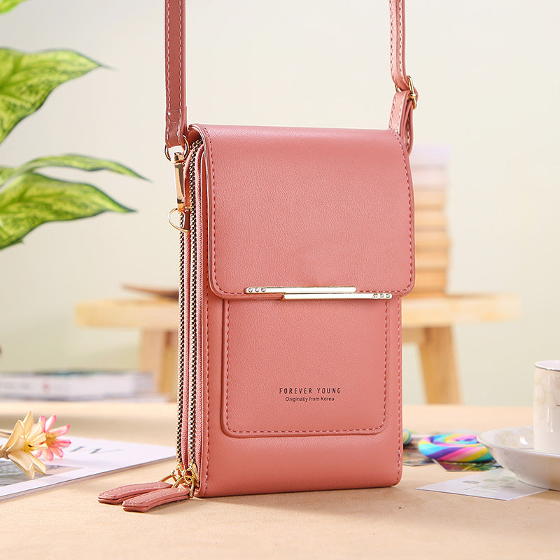 Bolso bandolera para teléfono con pantalla táctil