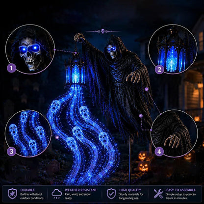 Linterna de Parca para decoración de jardín de Halloween