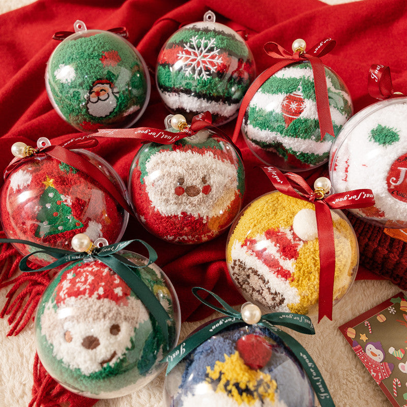 Calcetines térmicos navideños de forro polar