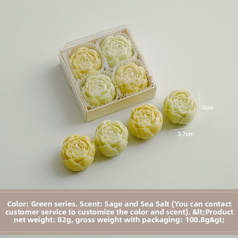 Set de regalo de velas aromáticas florales hechas a mano