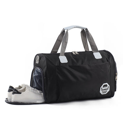 Bolsa de viaje impermeable de gran capacidad con compartimento para zapatos.