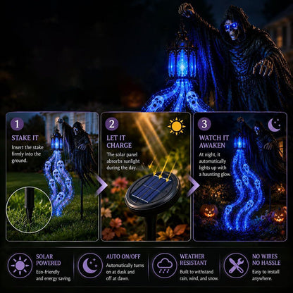 Linterna de Parca para decoración de jardín de Halloween
