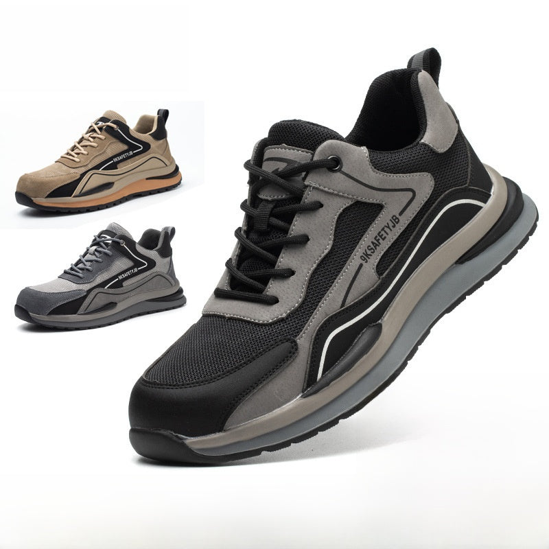 Zapatos de trabajo de seguridad de caña alta con puntera de acero
