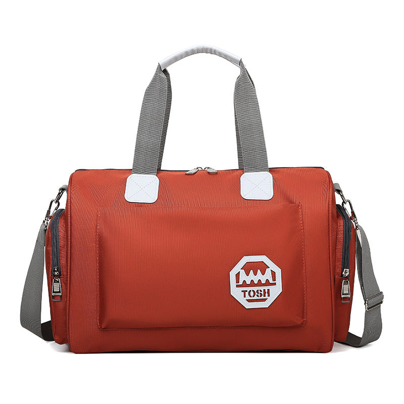 Bolsa de viaje impermeable de gran capacidad con compartimento para zapatos.