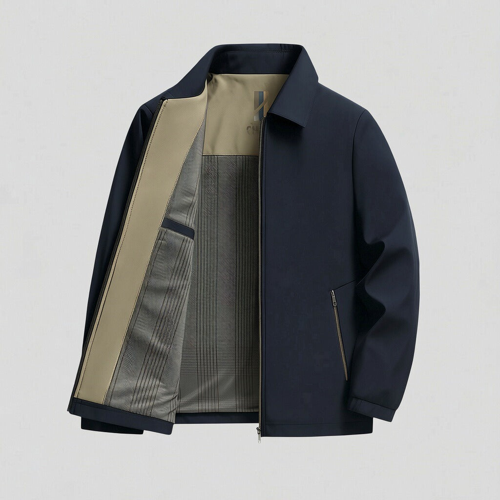 Chaqueta informal de hombre con bloques de color