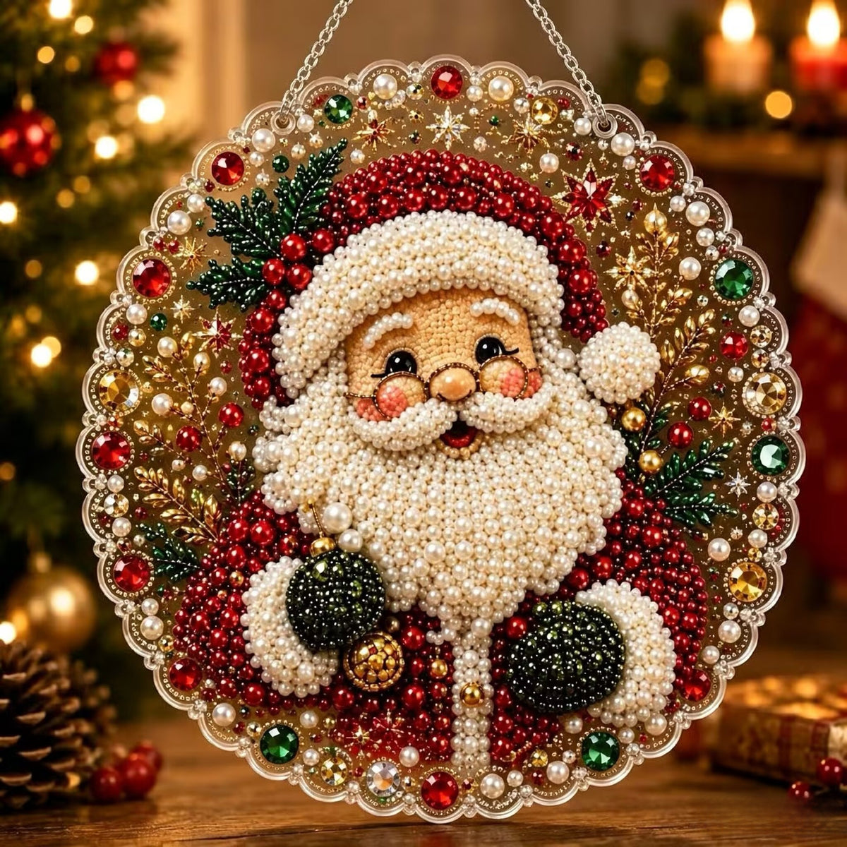 5D Diamond Painting Christmas Ornament