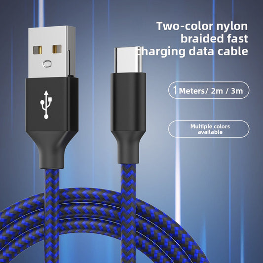 Cable de datos de carga rápida para teléfono móvil tipo C