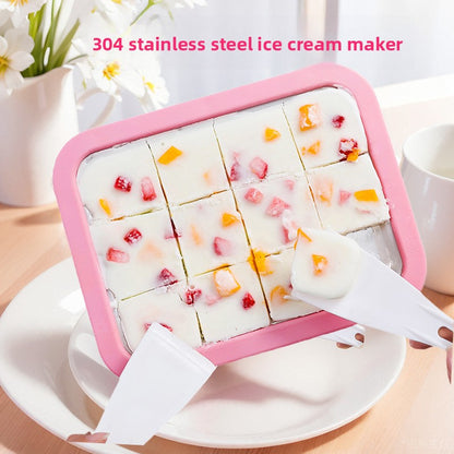 Máquina manual para hacer helados